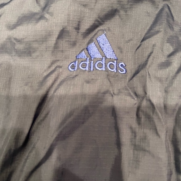 💨 Adidas Vintage Vented Windbreaker | Hidden Hood | Size Small | Navy | EUC - Picture 11 of 14